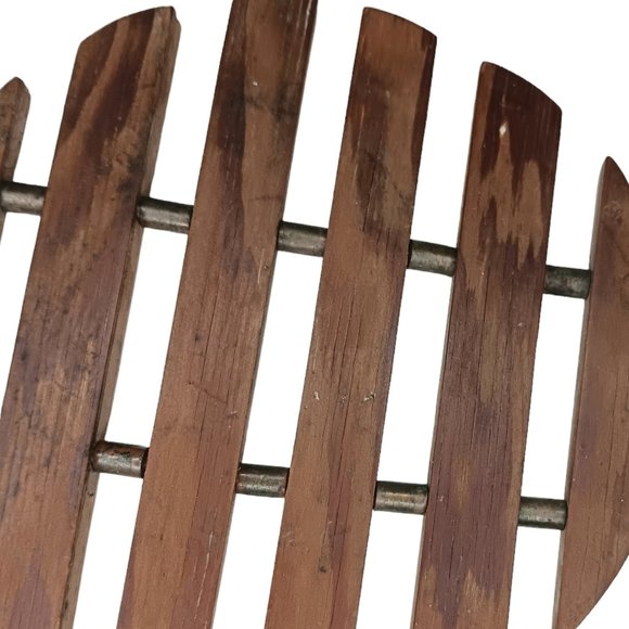 Vintage Wicker and Wood Trivets Set of Five Boho Style - Picture 6 of 7